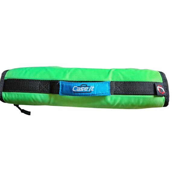 Blemished - Case-It Zip Tab D-252 - Classic Zipper 2" Binder - Neon Blue Green - Picture 9 of 16